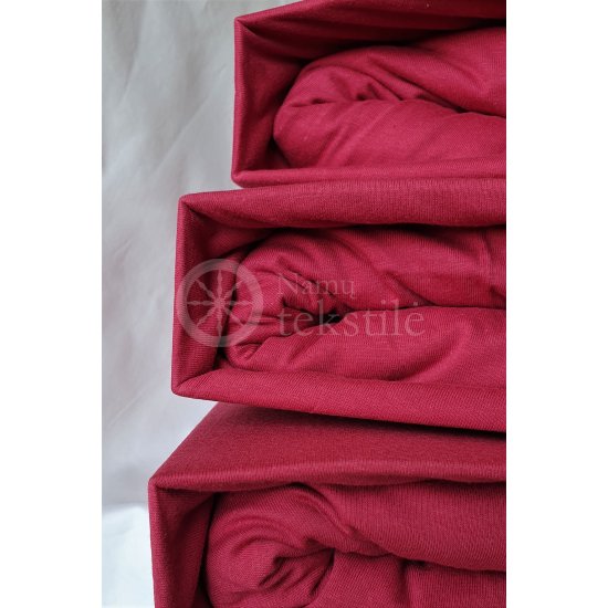Jersey fitted sheet (burgundy)